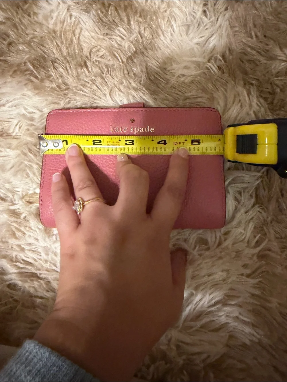 kate spade compact pebbled